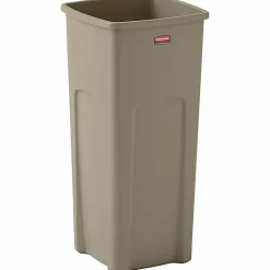 Rubbermaid Commercial Untouchable Square Container - 23 gal Capacity - Square - Crack Resistant - 32.9