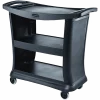 Rubbermaid® Executive Service Cart, 38"H x 21"W x 39"D, Black