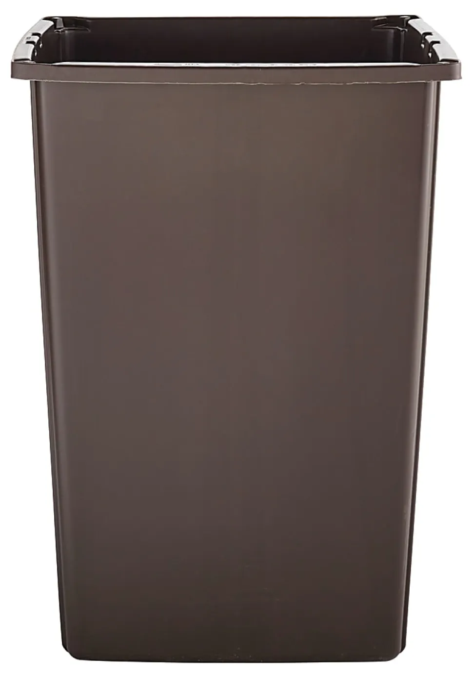 Rubbermaid® Glutton Rectangular Plastic Waste Container, 56 Gallons, 31 1/8"H x 25 1/2"W x 22 3/4"D, Brown