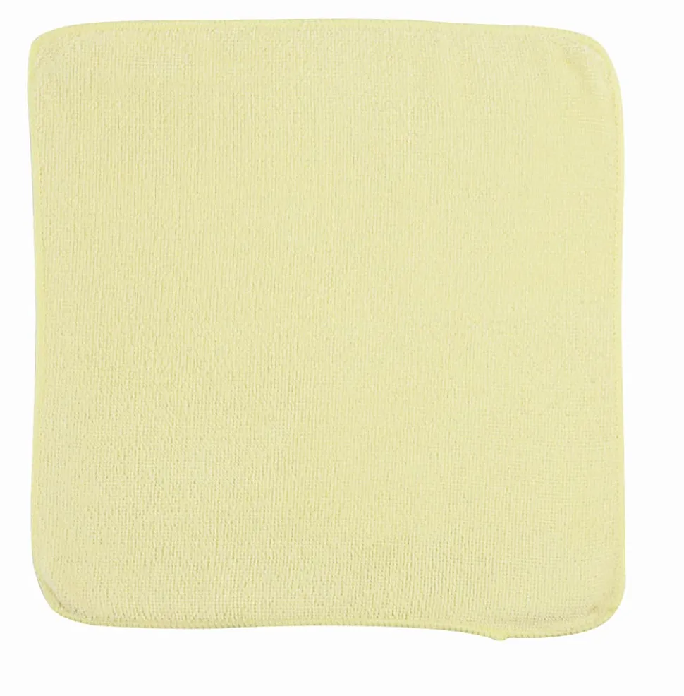 Rubbermaid® Light Commercial Microfiber Cloths, 12" x 12", Yellow, Case Of 288