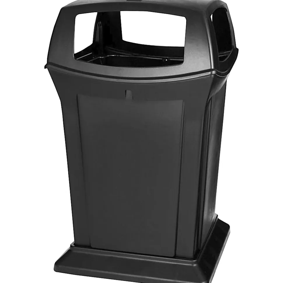 Rubbermaid® Ranger Fire-Safe Square Structural Foam Container, 45 Gallons, Black