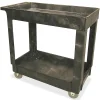 Rubbermaid® 2-Shelf Service/Utility Cart, 31 1/4"H x 16"W x 34"D, Black