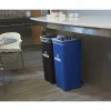 Rubbermaid® Square Recycling Container, Blue/White
