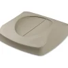 Rubbermaid® Tilt Top For Square Waste Container, 31 1/2" x 24" x 24", Beige