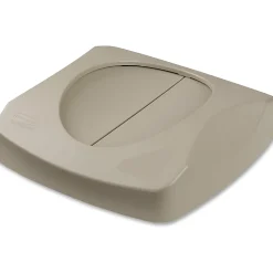 Rubbermaid® Tilt Top For Square Waste Container, 31 1/2" x 24" x 24", Beige