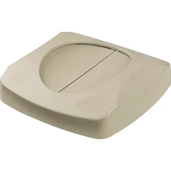 Rubbermaid® Tilt Top For Square Waste Container, 31 1/2" x 24" x 24", Beige