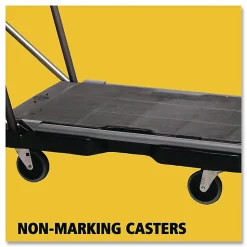 Rubbermaid® Utility-Duty Home/Office Cart, 250 lb Capacity, 20.5 x 32.5, Platform, Black