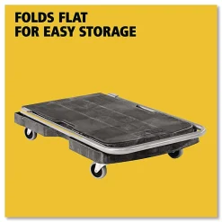 Rubbermaid® Utility-Duty Home/Office Cart, 250 lb Capacity, 20.5 x 32.5, Platform, Black