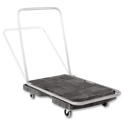 Rubbermaid® Utility-Duty Home/Office Cart, 250 lb Capacity, 20.5 x 32.5, Platform, Black