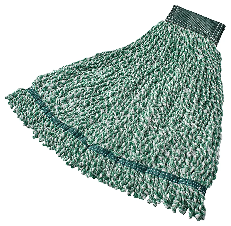Rubbermaid® Web Foot Wet Mop, 5" Band, Microfiber, Green