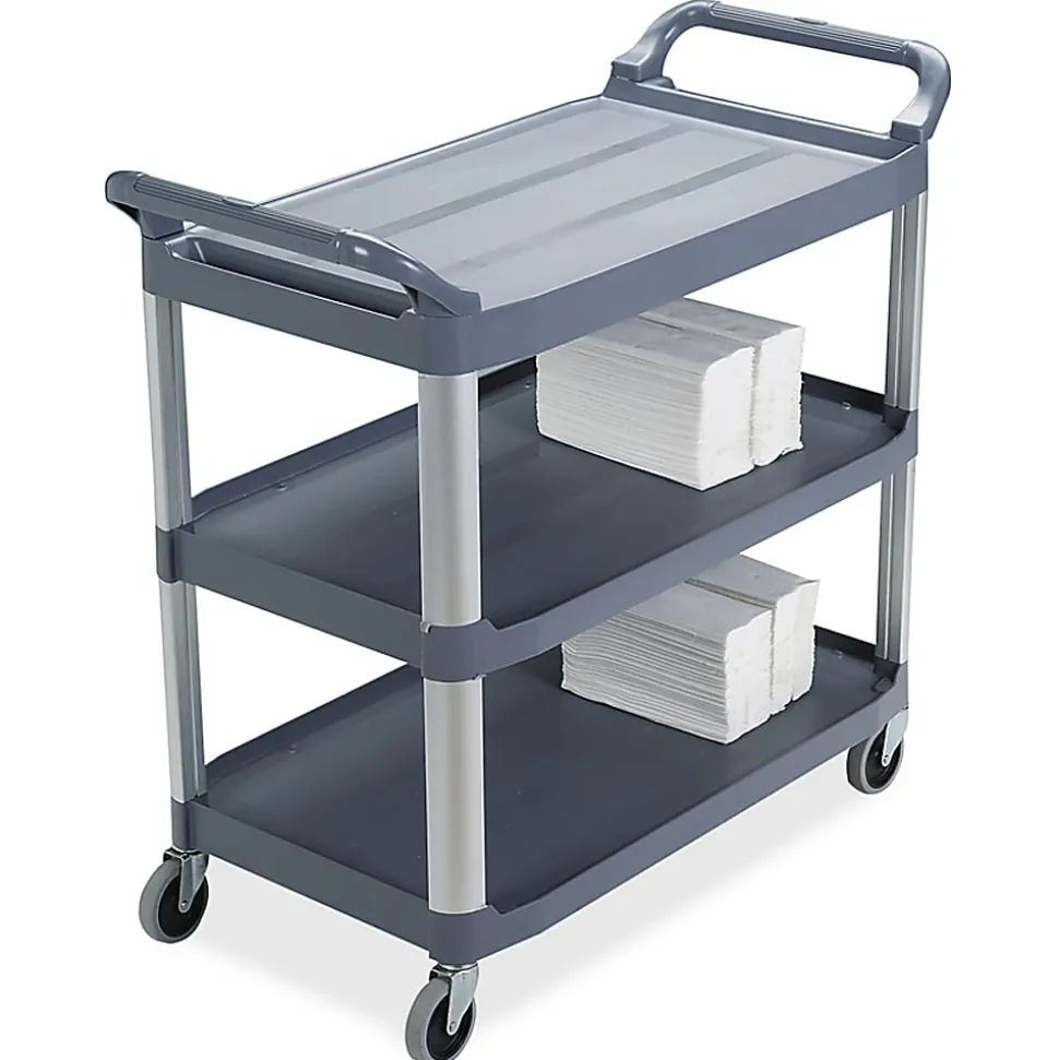 Rubbermaid Xtra Utility Cart, 37 4/5"H x 40 3/5"W x 20"D, Gray