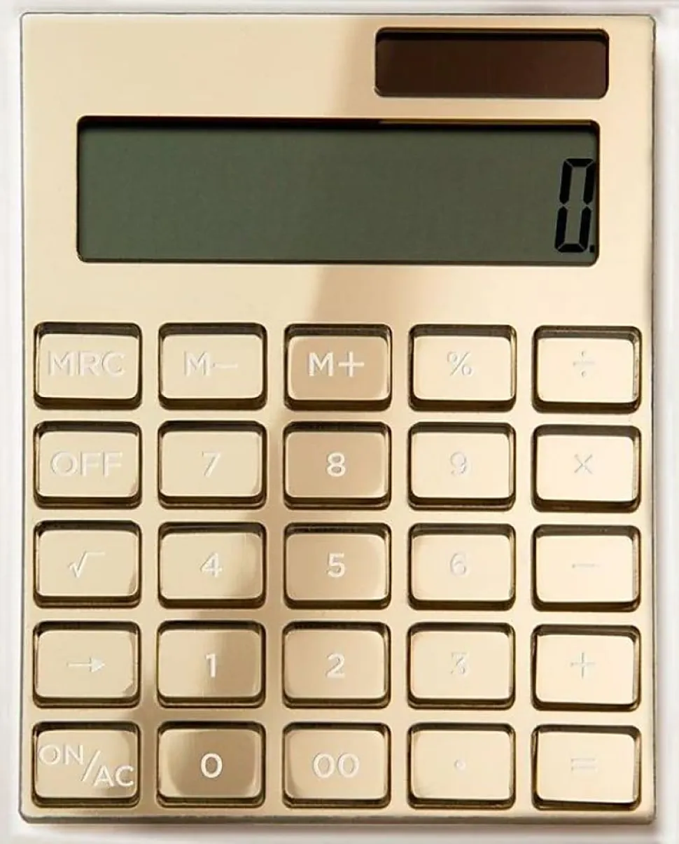 Russell and Hazel Solar-Powered 51179 Desktop LCD Calculator
