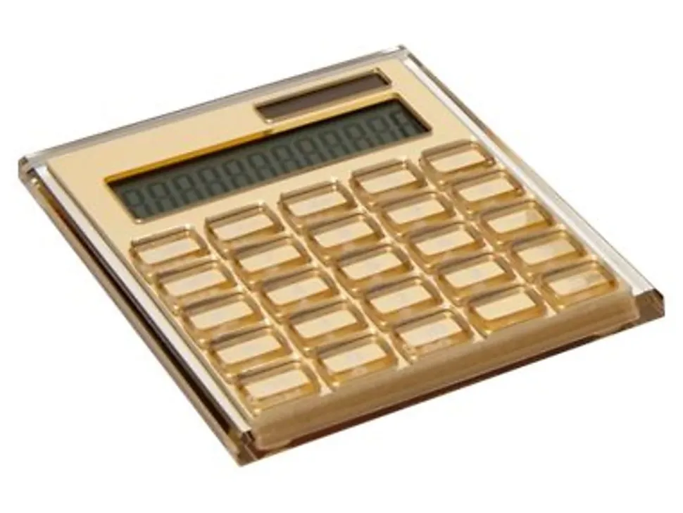 Russell and Hazel Solar-Powered 51179 Desktop LCD Calculator