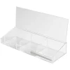 Russell & Hazel Acrylic Dry-Erase Desktop Organizer, 2-1/2”H x 14”W x 5”D, Clear