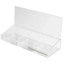Russell & Hazel Acrylic Dry-Erase Desktop Organizer, 2-1/2āH x 14āW x 5āD, Clear