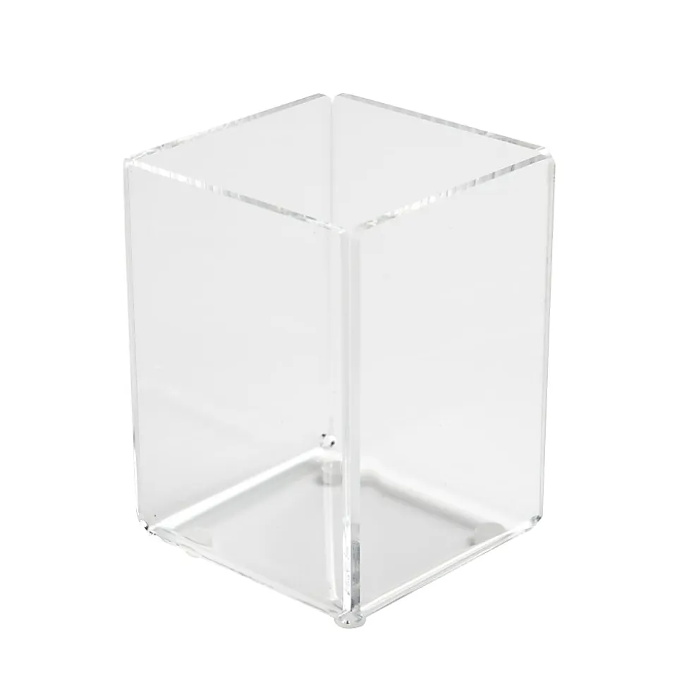 Russell & Hazel Acrylic Pencil Bloc, 4”H x 3”W x 3”D, Clear