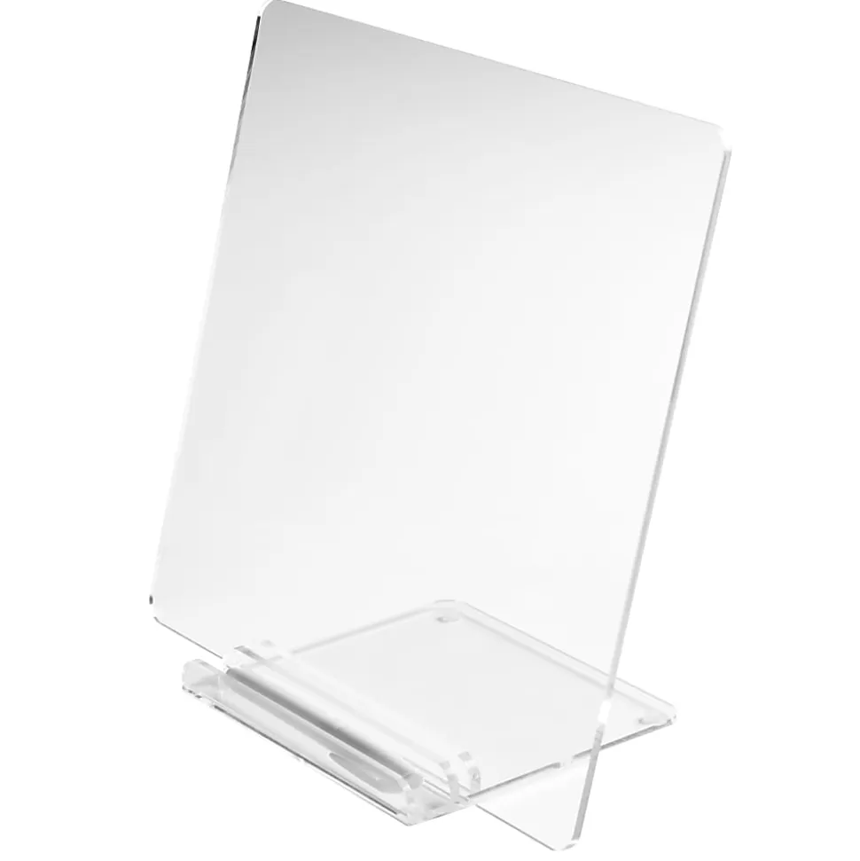 Russell & Hazel Dry-Erase Acrylic Memo Board, 12”H x 12”W x 6-1/2”D, Clear