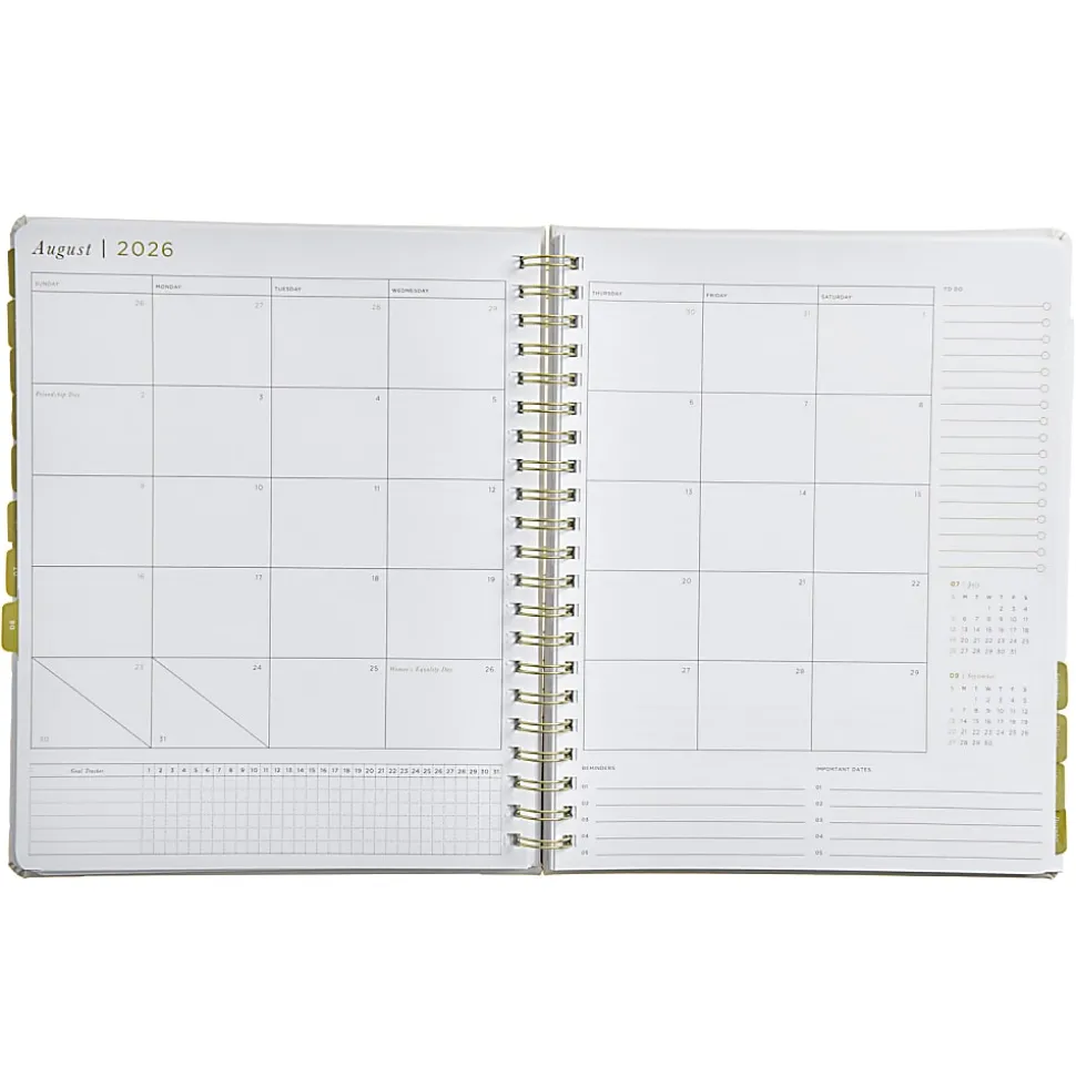 2026 Russell & Hazel Weekly Planner, 9" x 11", Black, January To December 2026, 105849