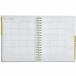 2026 Russell & Hazel Weekly Planner, 8" x 9", Bone, January To December, 105854
