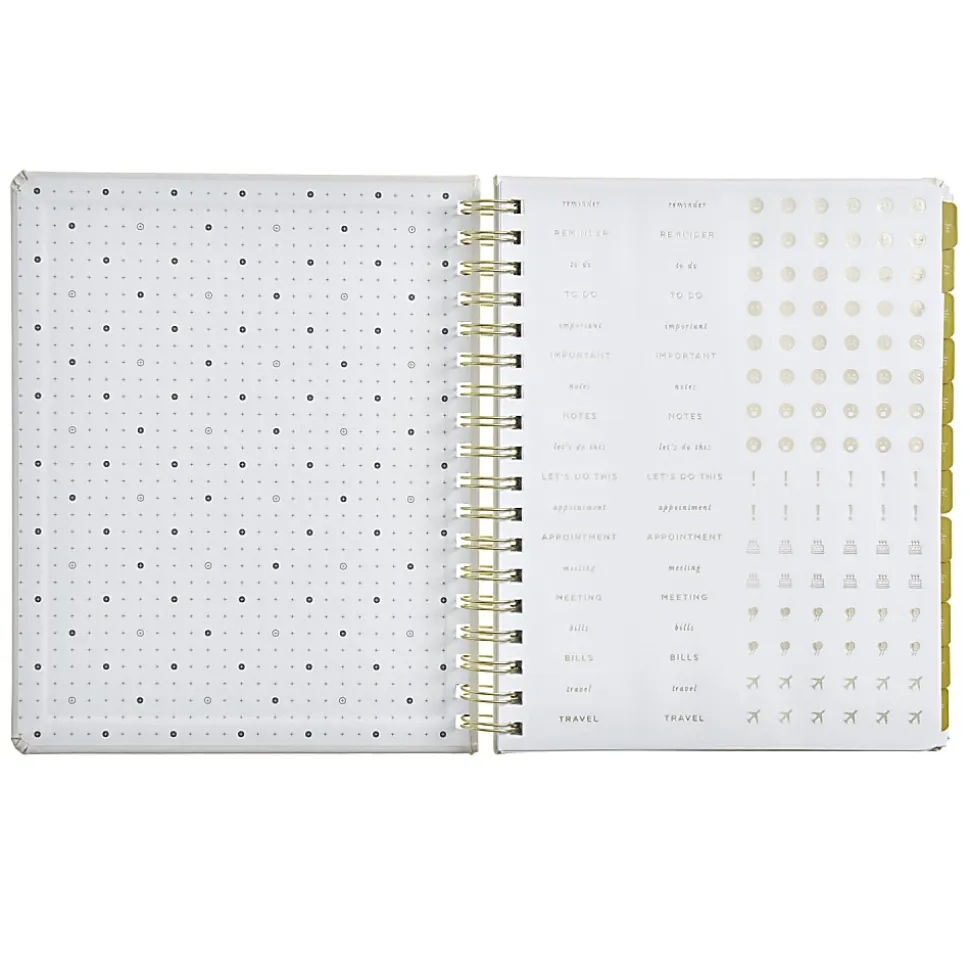 2026 Russell & Hazel Weekly Planner, 8" x 9", Bone, January To December, 105854