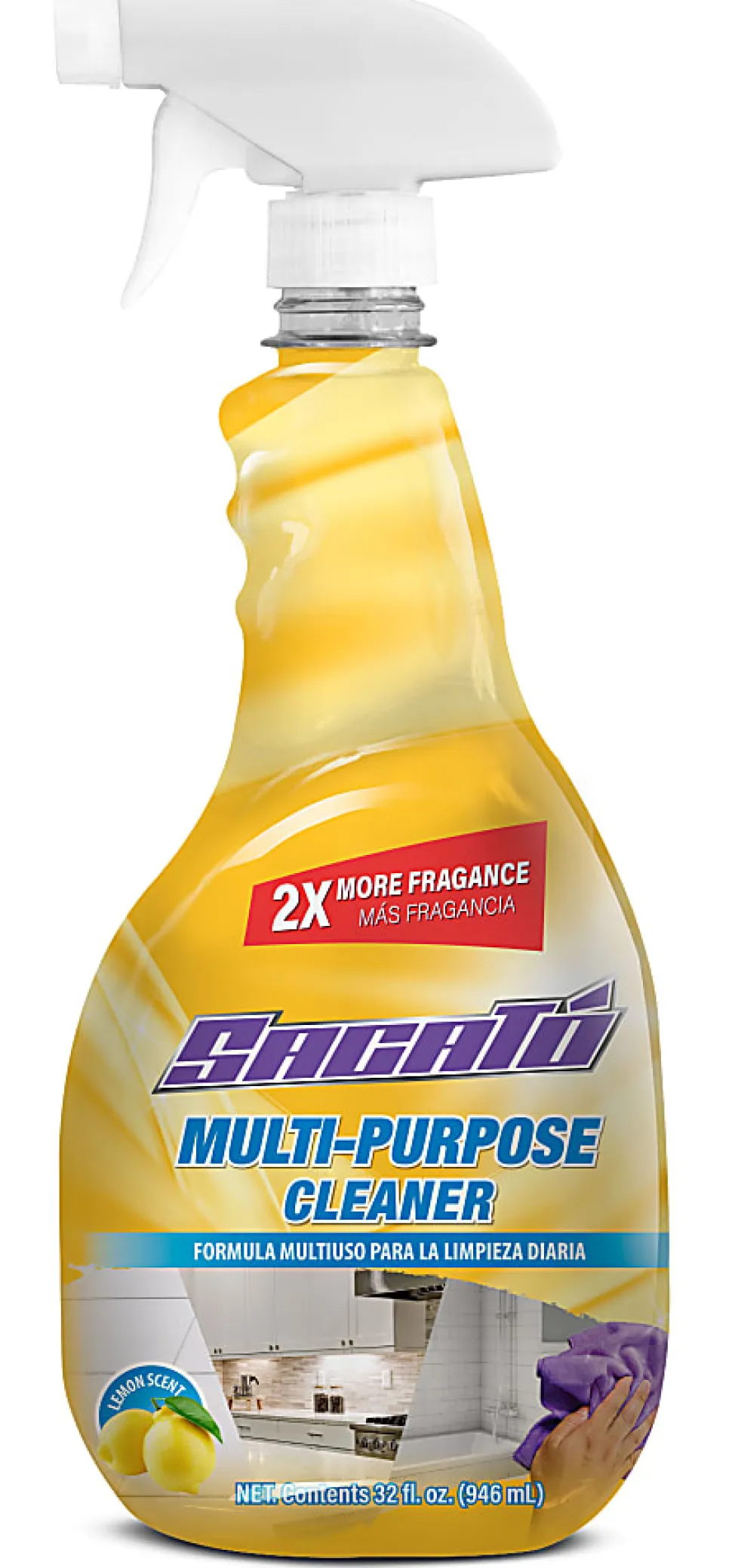 Sacato Multi-Purpose Cleaner, Lemon, 32 Oz