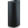 Safco® Half-Round Receptacle, 12.5 Gallons, Black