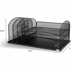 Safco® Horizontal Mesh Desk Organizer, 8 1/4