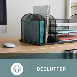 Safco® Horizontal Mesh Desk Organizer, 8 1/4