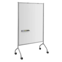 SafcoĀ® ImpromptuĀ® Full Magnetic Dry-Erase Whiteboard Screen, 42" x 72", Steel Frame With Gray Finish