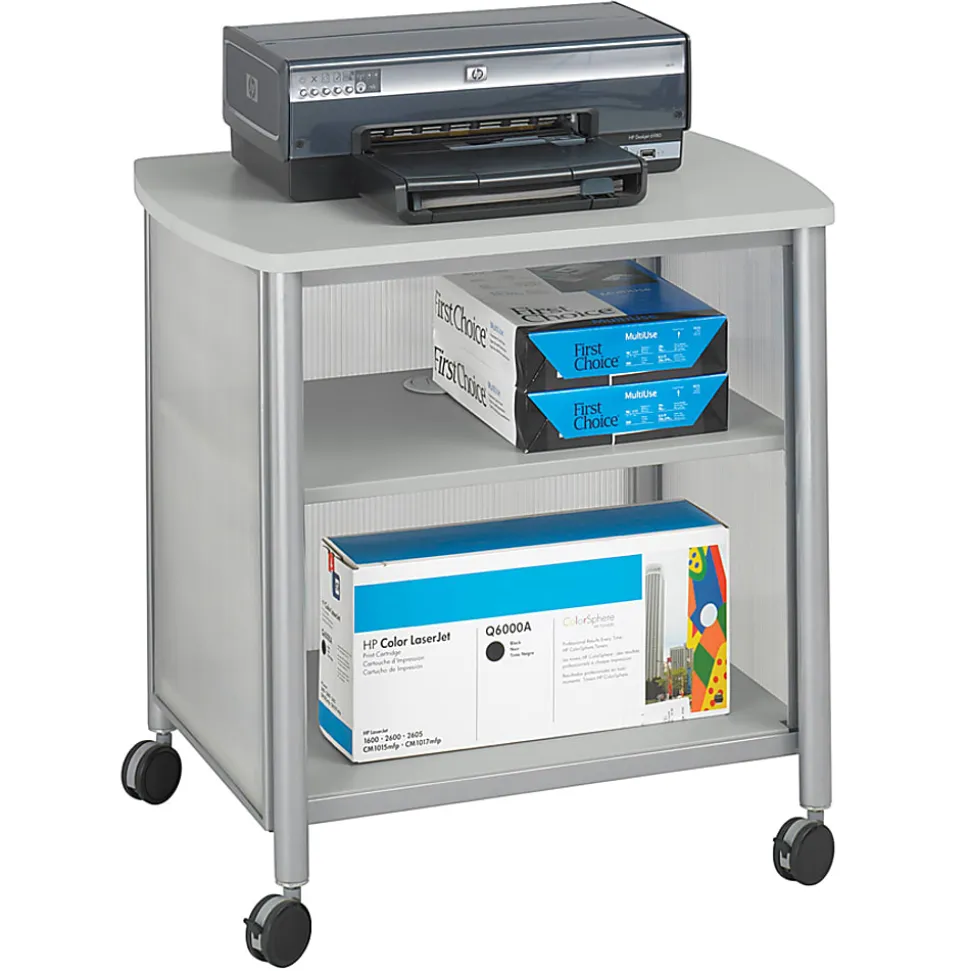 Safco® Impromptu Machine Stand, 26 1/2"H x 26 1/4"W x 21"D, Gray