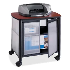 Safco® Impromptu Machine Stand, Deluxe With Doors, 30 4/5