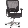 Safco® Lineage™ Big & Tall Mesh Task Chair, Black/Silver