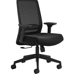 Safco® Medina Basic Ergonomic Mesh High-Back Desk Chair, Black