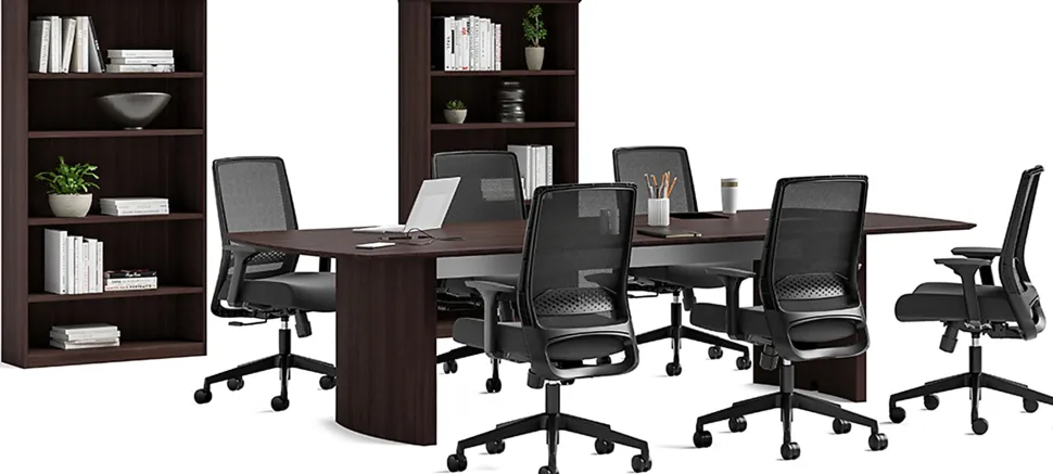 Safco® Medina Basic Ergonomic Mesh High-Back Desk Chair, Black