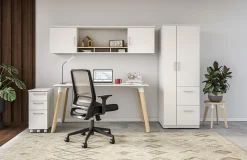 Safco® Medina Deluxe Ergonomic Mesh High-Back Desk Chair, Black