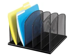 Safco Mesh Desk Organizers, 5 Compartment(s), 2