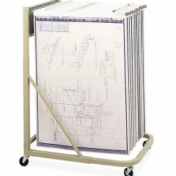 Safco® Mobile Hanging Flat File Stand, Tropic Sand