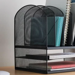 Safco® Onyx Mesh Desk Organizer, 13