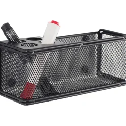 Safco Onyx Mesh Magnetic Marker Basket, Small Size, Black