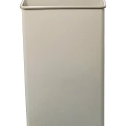 Safco® Rectangular Wastebasket, 22 Gallons, Sand