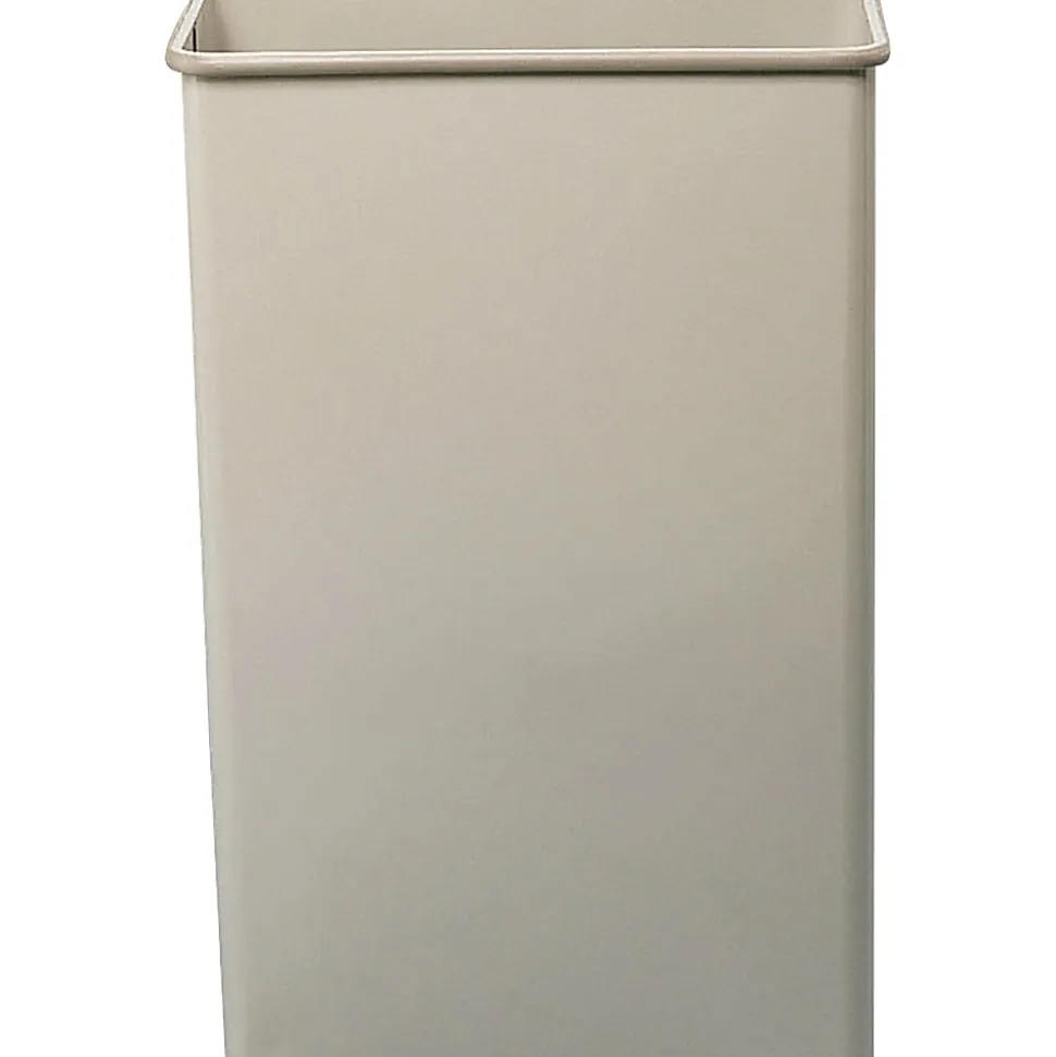 Safco® Rectangular Wastebasket, 22 Gallons, Sand