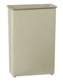 Safco® Rectangular Wastebasket, 22 Gallons, Sand
