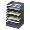 Safco® Steel Desk Tray Sorter, 8 Shelf, 17 3/4"H x 12"W x 9 1/2"D, Black