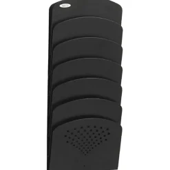Safco® Steel 7-Pocket Wall Rack, 21 3/4"H x 9 1/2"W x 2"D, Black
