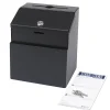 Safco® Steel Suggestion Storage Box, 8 1/2" x 7", Black