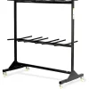 Safco® 2-Tier Mobile Folding Chair Cart, Black