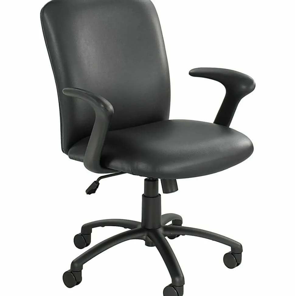 Safco® Uber Big & Tall 24-Hour Ergonomic High-Back Chair, Black Frame, Black Vinyl, Option Arms Sold Separately
