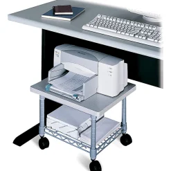 Safco® Underdesk Printer/Fax Stand, Gray