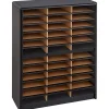 Safco® Value Sorter® Steel Corrugated Literature Organizer, 36 Compartments, Black
