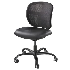 Safco® Vue™ Intensive Use Mesh Task Chair, Black Vinyl